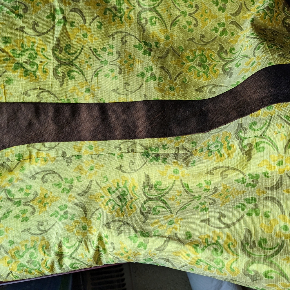 Yellow and Brown Patterned Fabric - Picture 9 of 9